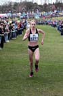 Gemma Steel (Leicestershire) on her way to victory in the Senior Womens McCain Inter Counties Cross Country, Cofton Park, Birmingham.